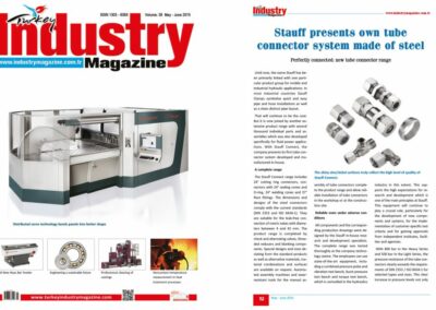 Bericht über den Produktlaunch Stauff-Conncet im Industry-Magazine Türkei